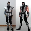 Disfraz de Scorpion Mortal Kombat 3, disfraz plateado con guantes y máscara, personalización gratuita ► Foto 1/6