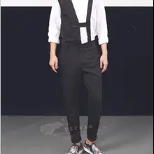 S-6XL! новая Корейская версия молодых парикмахера Модные мужские штаны стиль комбинезон для похудения стиль небольшой стопы Штаны