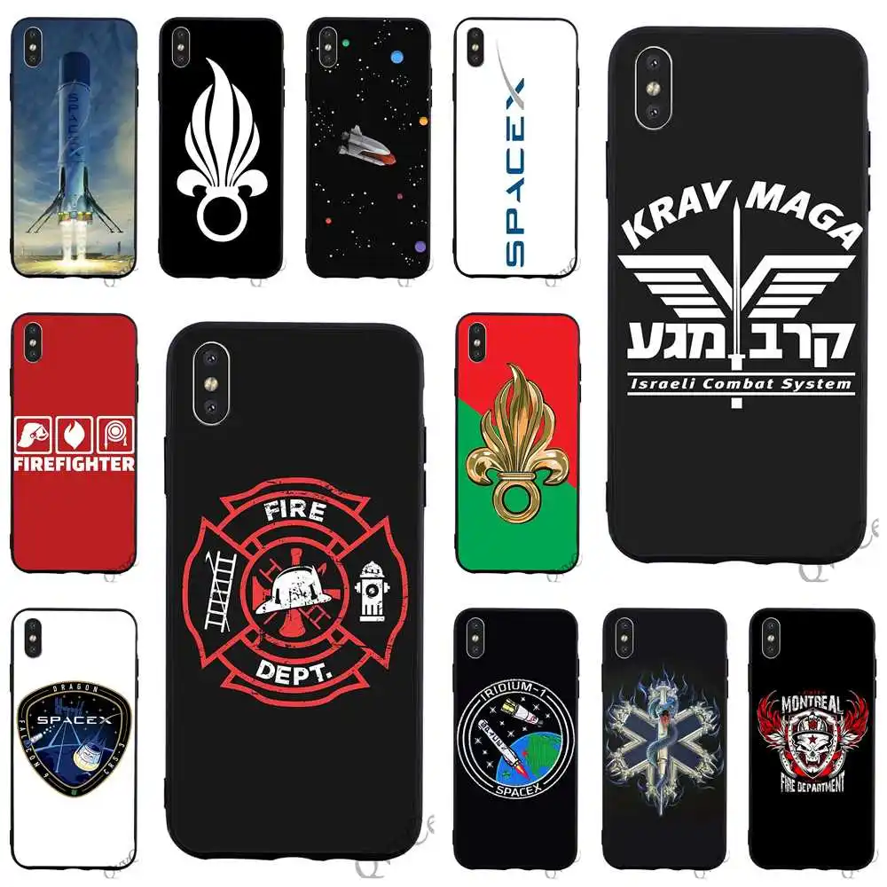 

Pattern Firefighter Rescue French Foreign Legion Phone Cover for iPhone 6 Plus Case 7 XR X 8 5 6S 5S SE Xs Max 11 pro Cases Back