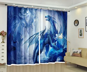 

Customizable Blackout Curtains Drapes Monster 3D Print Window decorate For Living room Bed room Office Hotel Wall Tapestry