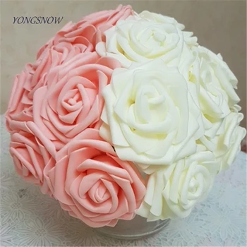 

20 pieces PE Foam Rose Flowers Pretty Charming Artificial Flowers Bride Bouquet DIY Scrapbooking Wedding Home Decor Supply