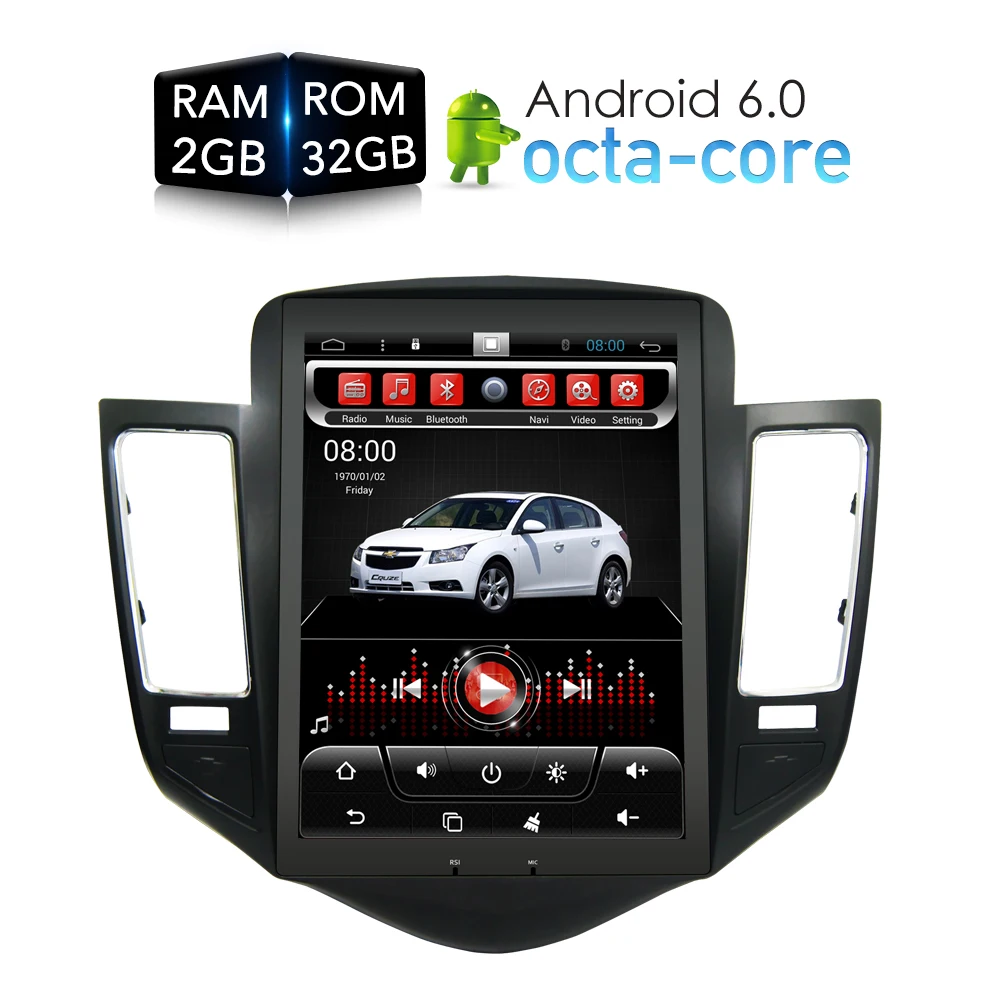 Tesla HD экран Android 6 0 Автомобильный Стерео DVD плеер GPS навигация Мультимедиа для Chevrolet