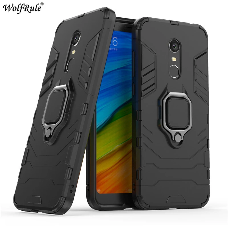 Cover For Xiaomi Redmi 5 Plus Case Ring Holder Armor Bumper Housings Phone Case For Xiaomi Redmi 5 Plus Cover Funda 5.99''