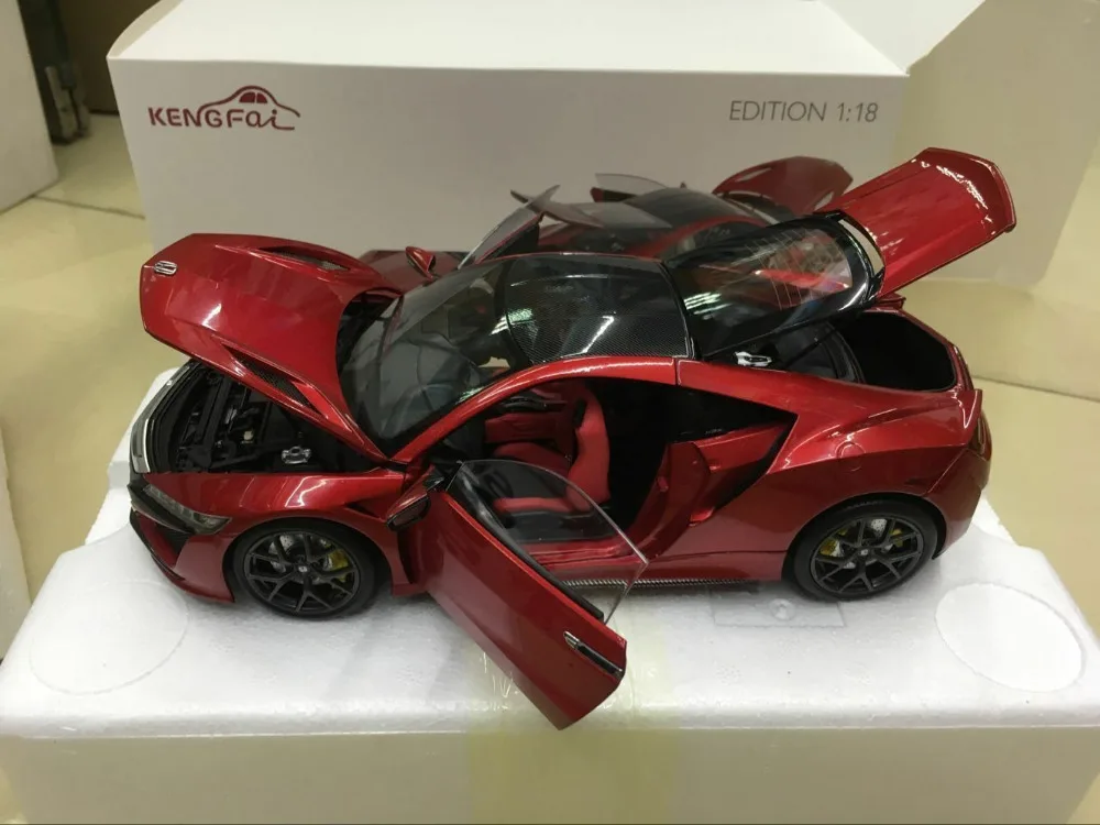 KengFai Honda NSX красная версия масштаба 1:18 литой автомобиль 4 открытые двери|locomotive