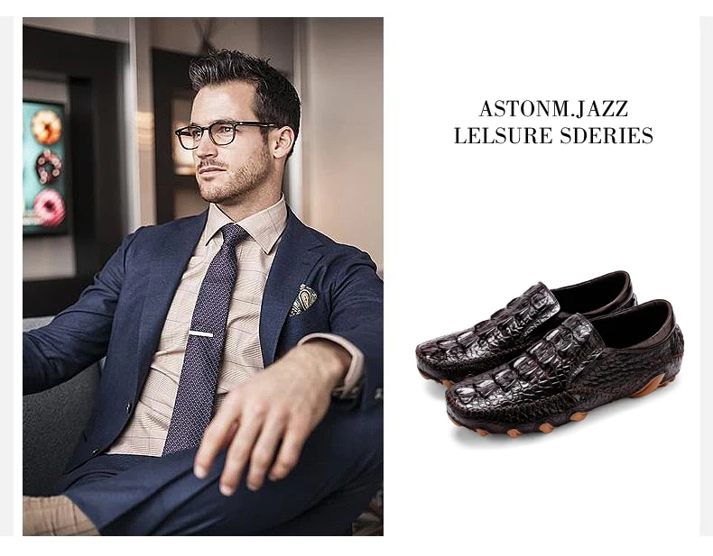 New Men's Octopus Leather Penny Loafers Crocodile Slip On Driving Shoes Mens Casual Shoes Moccasins Business Boat Shoes Branded (7)