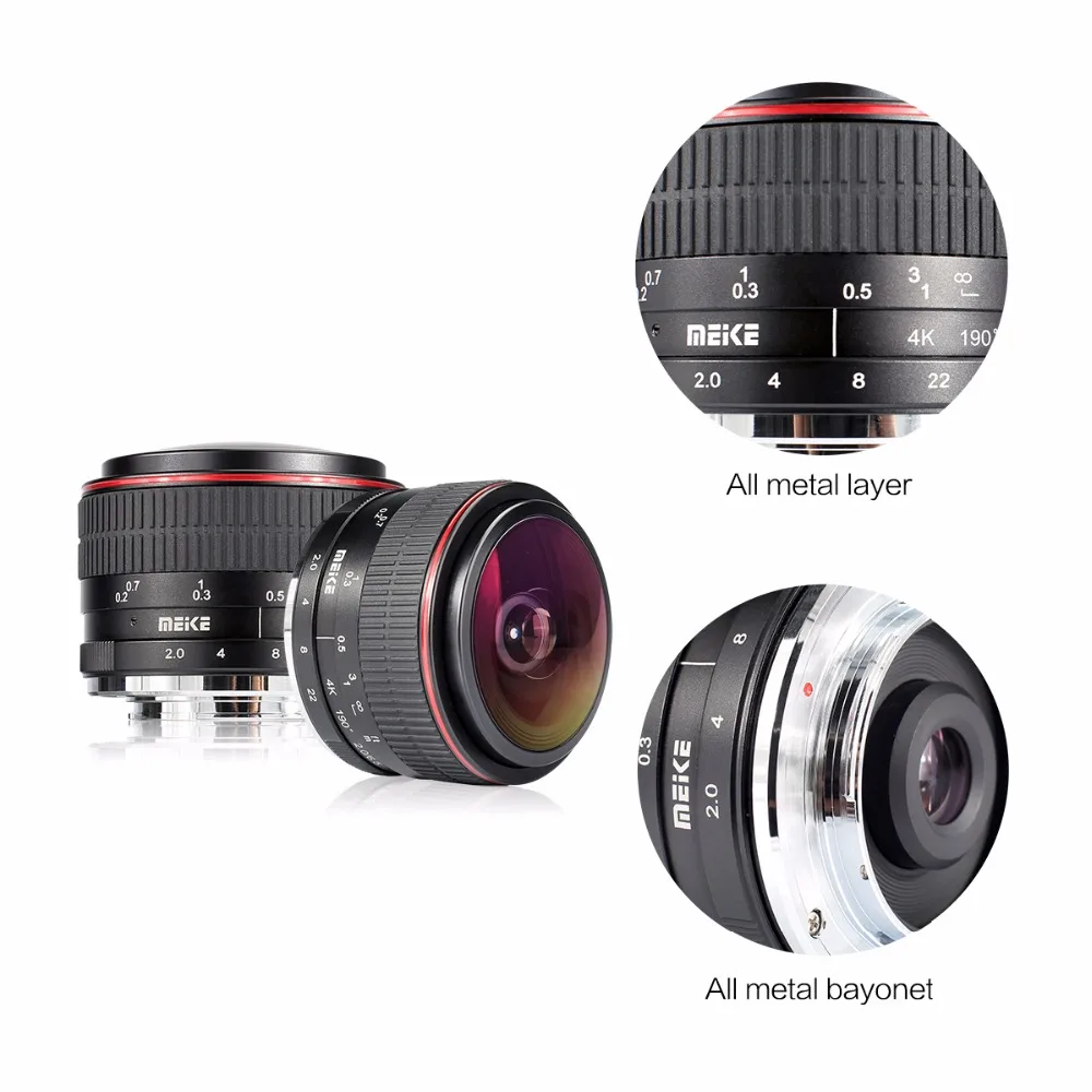 MEKE 6 5 мм F/2 0 Φ ручная фокусировка объектива Рыбий глаз для Sony зеркальная