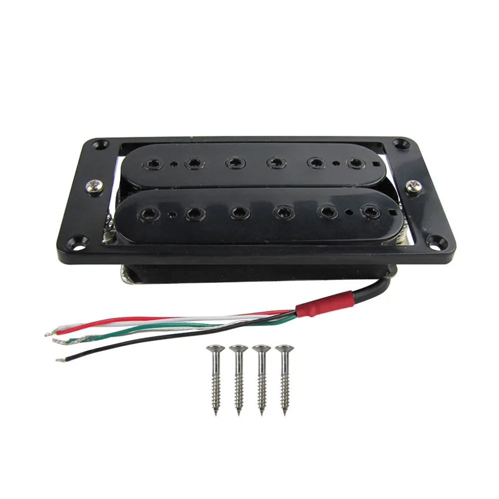 FLEOR Electric Guitar Humbucker Pickups Double Coil Guitar Bridge Pickup /& Neck Pickups Set Black
