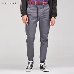 U & SHARK/весенне-осенние штаны для пробежек в повседневном стиле, мужские брюки с эластичной резинкой на талии, мужские брюки высокого