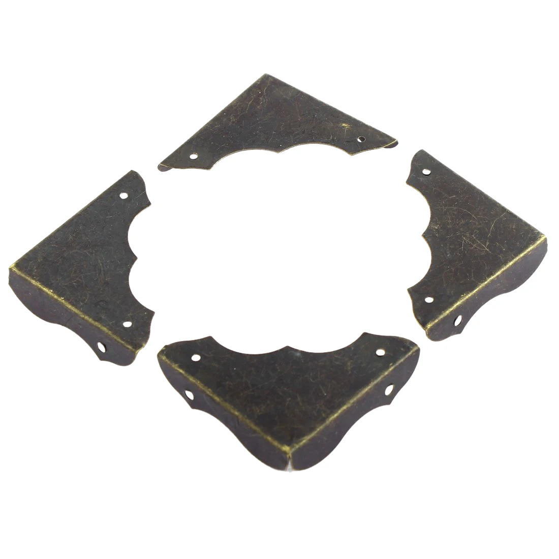 

Metal Table Retro Style Corner Covers Protector 40mmx40mm 4 Pcs Bronze