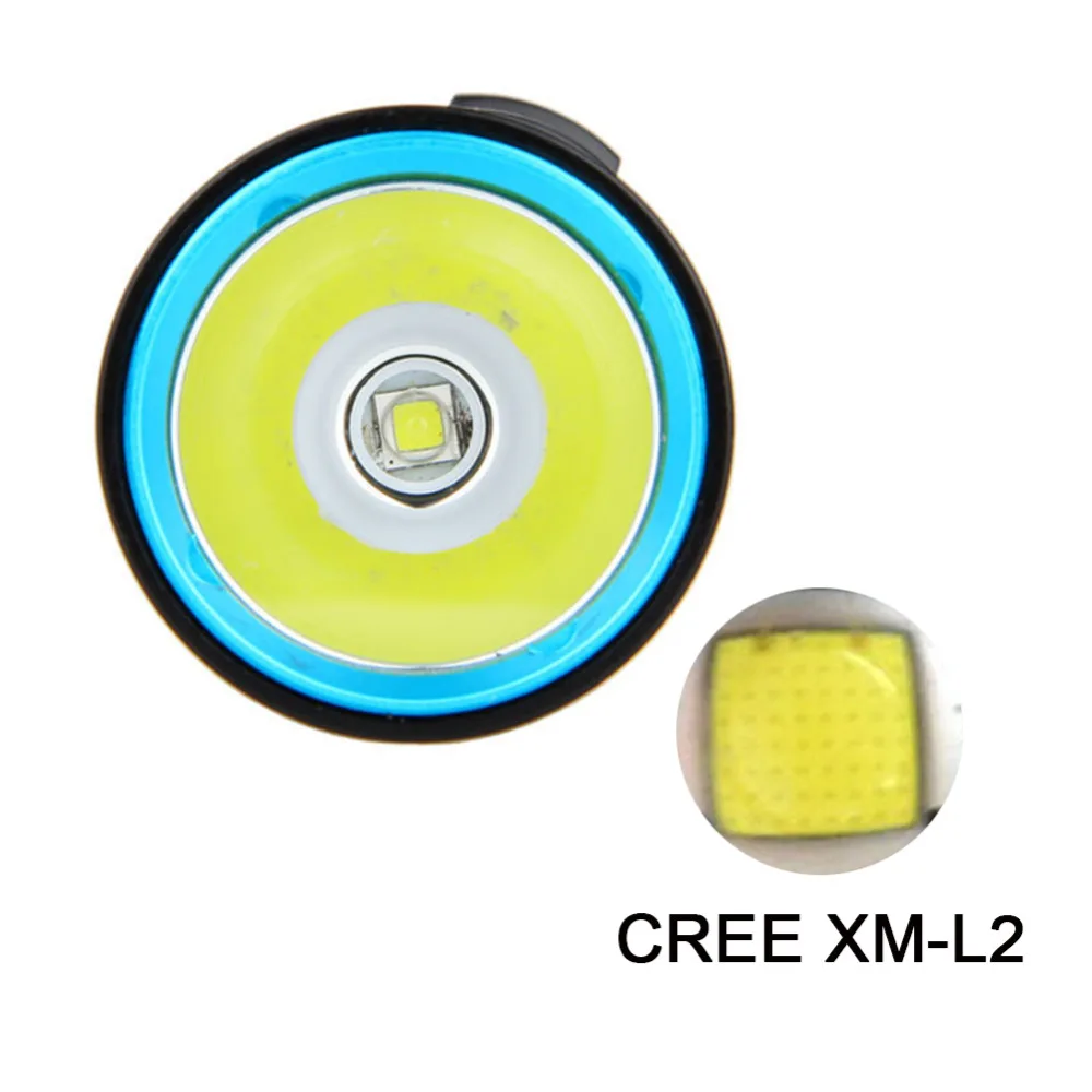 100 м Дайвинг фонарик CREE xm l2 светодиодный фонарь для подводной съемки рабочий свет