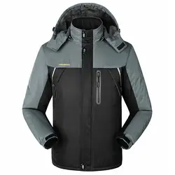 2017 для мужчин хлопок плюс бархат утепленная одежда ветрозащитный водостойкий модное пальто зимняя куртка XXXL пуховики и парки