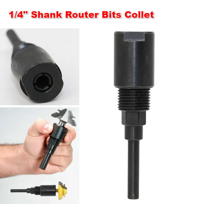 

1/4" Shank Bits Router Collet Extension Engraving Machine Extension Rod