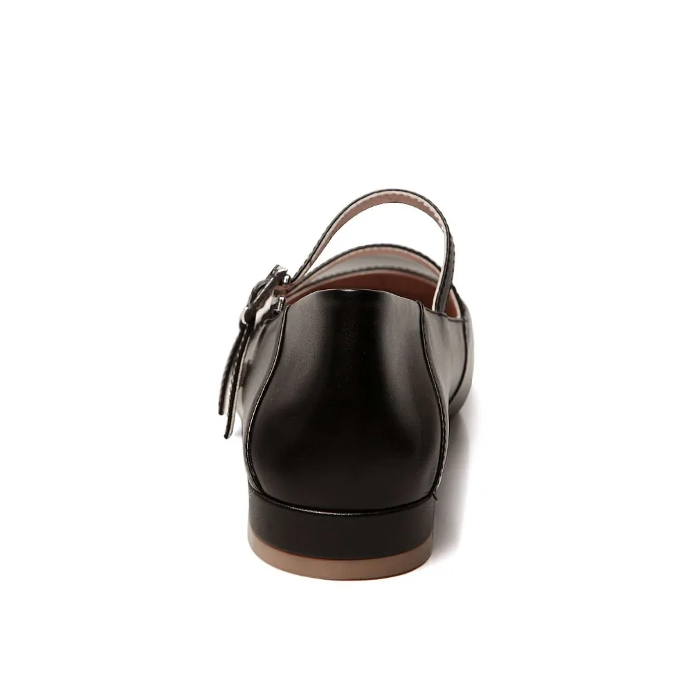 Krazing Pot/; лоферы из натуральной кожи на низком каблуке с пряжкой и ремешком; балетки в винтажном британском стиле; туфли-лодочки mary jane для свиданий; L12