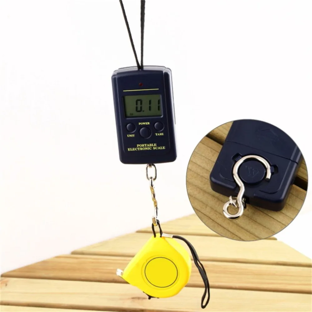 Digital Weight Luggage Scales Load 40Kg Bascula Balanza Digital Pocket Weighting Fishing Scale Hanging Balance Scale Weight Auto