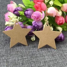 5,2x5,2 см звезда Этикетка из крафт-бумаги ценники Свадьба Рождество любимая для вечеринки в честь Хэллоуина подарочная карта Упаковка Этикетки 1000 шт