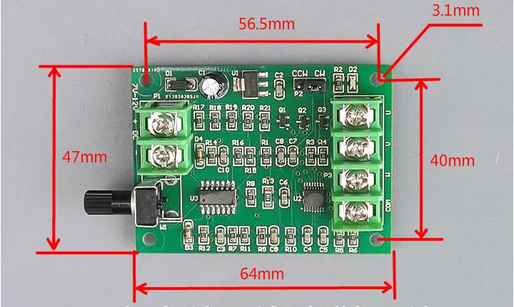 DC бесщеточный двигатель привода доска регулятор скорости 7 V-12 V SNA40