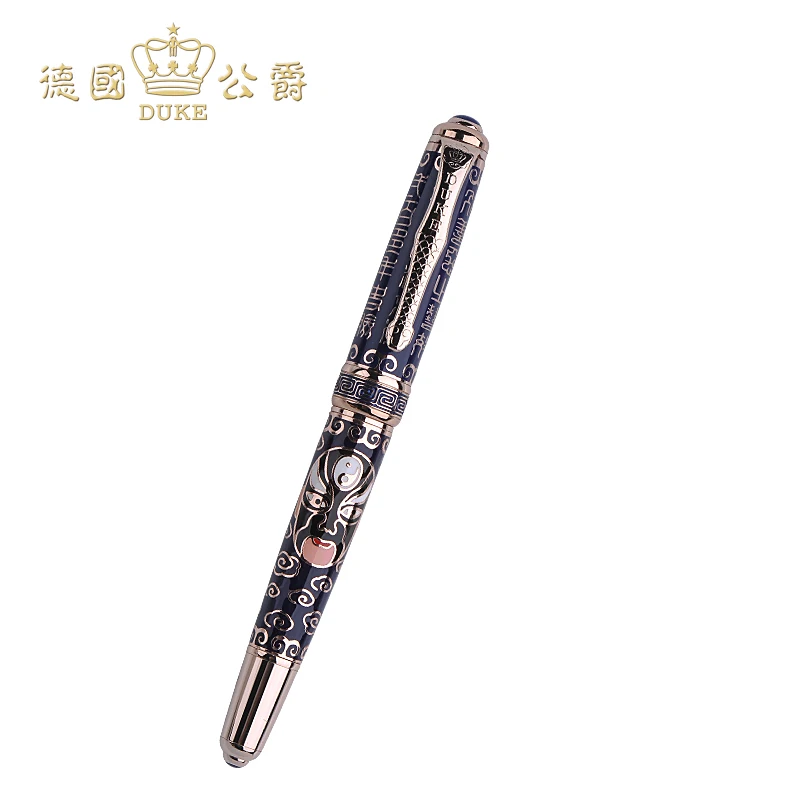 Роскошная авторучка с китайской традиционная Опера для лица-живопись 14 k Золотая Nid чернильная ручка высокого класса Duke деловые подарочные ручки с коробкой