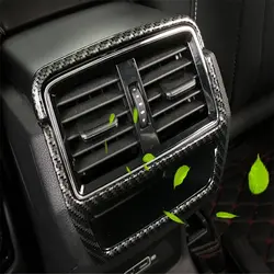 Автомобильный чехол для skoda Kodiaq 2017 ABS пластик посеребренный задний подлокотник сиденье Кондиционер Выход колпачок дефлектора воздуха