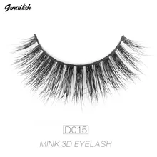 Genailish ресницы 3D норковые ресницы ручной работы полная полоса ресницы натуральные длинные накладные ресницы норковые накладные ресницы D015