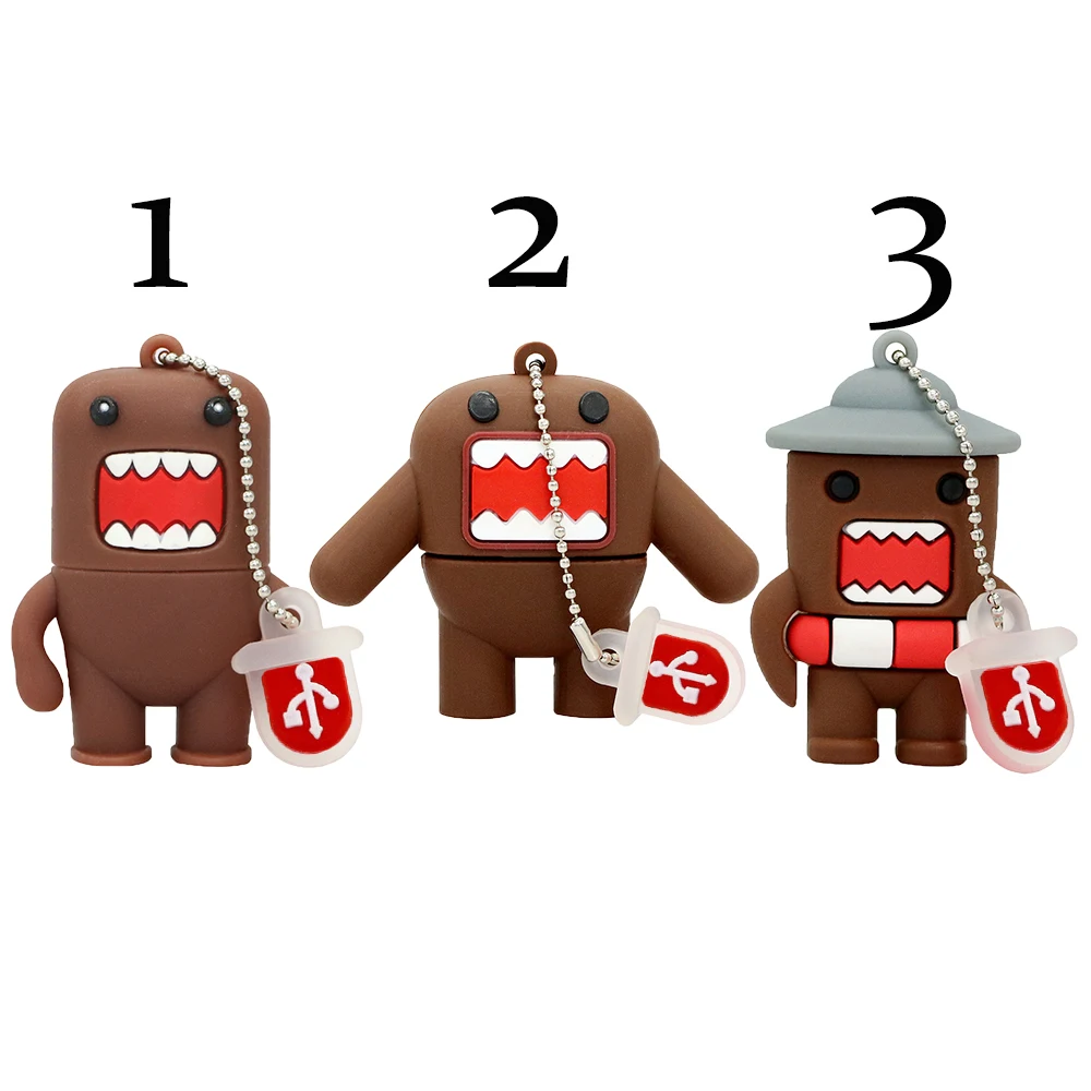 Мультяшный флеш накопитель 64 ГБ японский Domo Kun Girl симпатичный креативный USB 4 8 16 32
