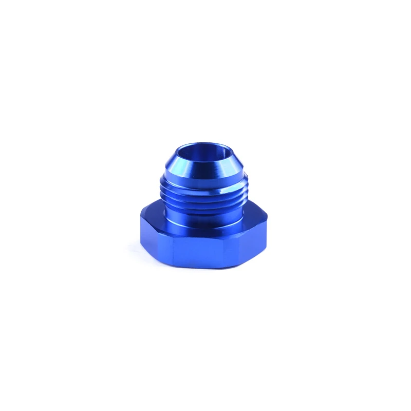 

SPEEDWOW AN3 4 6 8 10 12 16 AN Straight Aluminum Hex Head Male Flare Plug Fittings Adapter Blue