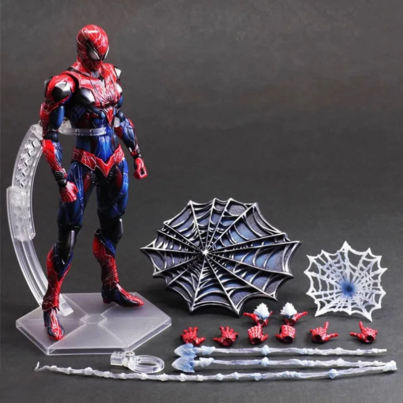 Фигурка для игры в искусство Kai Spider Man brinquedos Playarts ПВХ 27 см кукла Спайдермен игрушки Детский подарок Коллекционная модель аниме