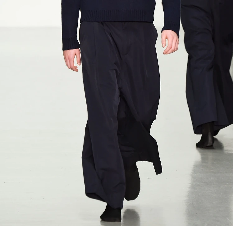 

New 2017 Men's clothing GD Hair Stylist fashion male loose wide leg pants casual facings harem pants plus size costumes 27-44