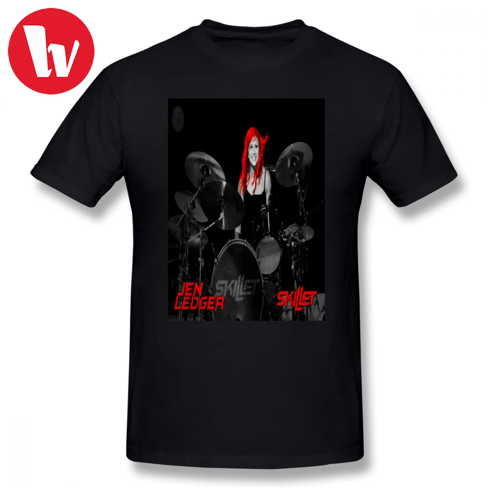 

Jen Ledger T-Shirt Men Cartoon Print Classic T Shirt Graphic Short Sleeve Casual T Shirts Male 100% Cotton Funny Tee Shirt 4XL