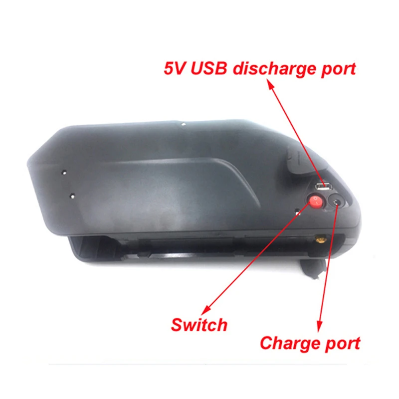 Discount TigerShark lithium ion battery pack 48V 20Ah Electric Bike battery with USB fit for 48v 1000W Bafang motor kit 4