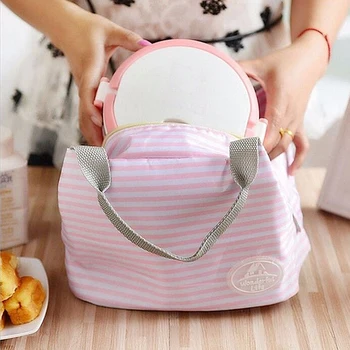 Women Kids Men Cooler Lunch Box Bag Insulated Canvas Lunch Bag for women Thermal Food Picnic Lunch Bags *35