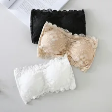 Взрывные модели, сексуальный прозрачный кружевной топ-труба, анти-светильник, обернутый грудь, без косточек, нижнее белье без бретелек для девочек