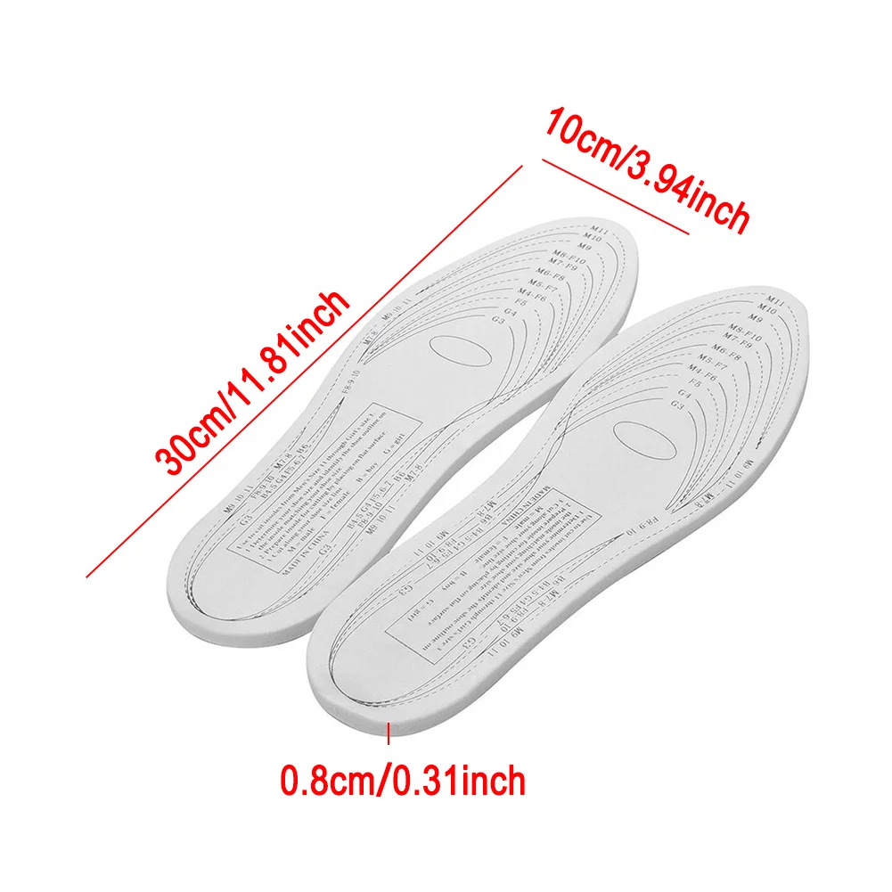 1 Pair Memory Foam insole Breathable Sweat Absorbing Orthotic Arch Comfortable Athletic Insole Shock Sport Shoes Pad