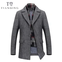 TIAN QIONG осень и зима однобортные шерстяные пальто 50% скидка мужские шерстяные куртки с отложным воротником Шерсть& смесь пальто
