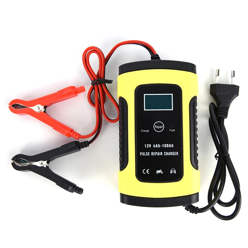 

Full Automatic Car Battery Charger Intelligent Fast Power Charging Wet Dry Lead Acid Digital LCD Display