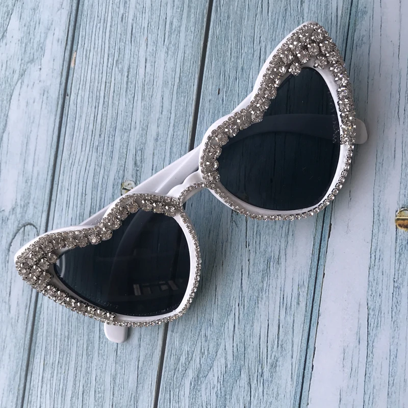 ZAOLIHU, женские солнцезащитные очки в форме сердца, большие размеры, женские солнцезащитные очки, UV400, ручной работы, очки Украшенные алмазами, Gafas de sol