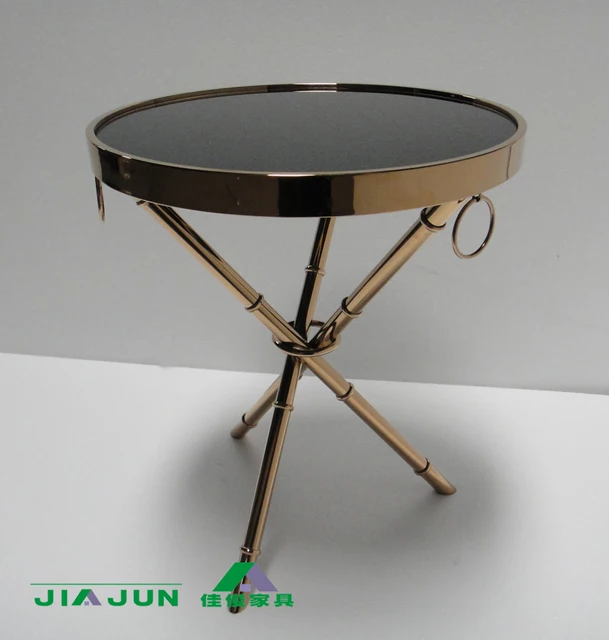 After A Few Modern Rose Gold Stainless Steel Angle Neoclical After A Few Modern Rose Gold Stainless Steel Angle Neoclical Bamboo Side Table To Discuss