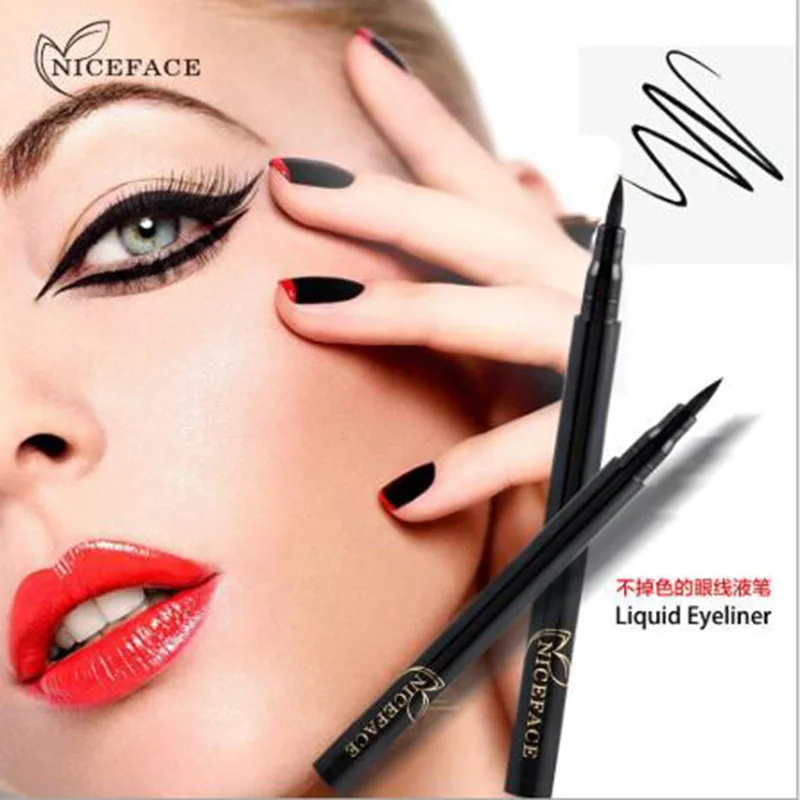 

NICEFACE Waterproof Eyeliner Pencil Anti-sweat Quick Dry Black Eyeliner Pen Thick Makeup Long Lasting Eye Liner Pencil