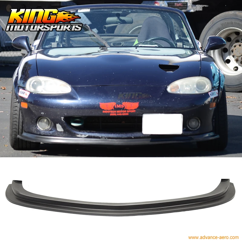 

Fits 01-05 MAZDA MIATA MX-5 COUPE DS Style CONVERTIBLE FRONT BUMPER LIP SPOILER URETHANE