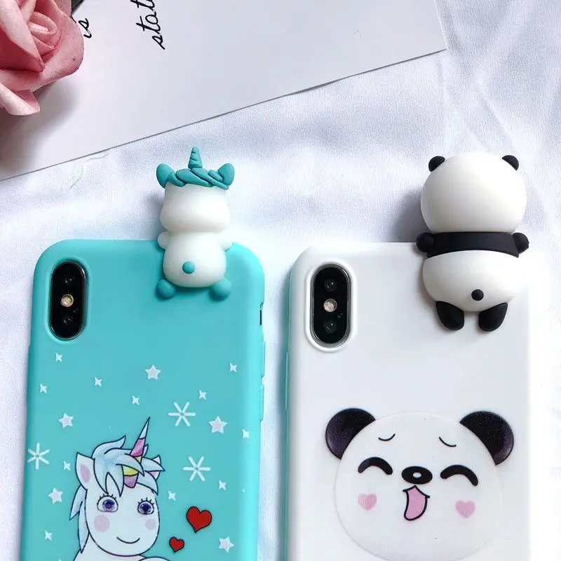 XS Max 3D чехол для Coque iPhone XS Max iPhone 5 5S SE чехол Etui Единорог Kawaii чехол для Funda iPhone 6 6S 7 8 Plus X XR XS чехол