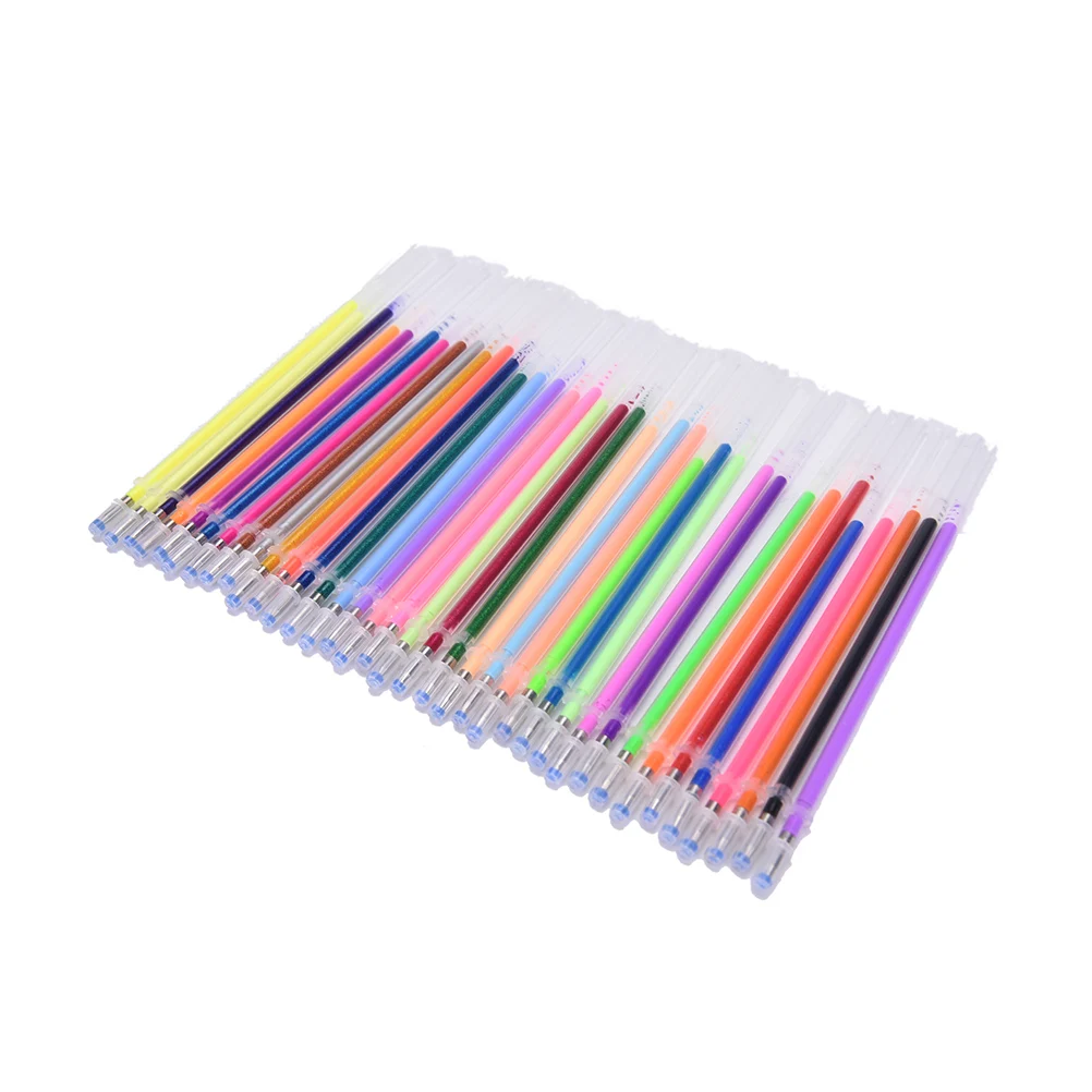 New 36 Colors A Set Flash Ballpint Gel Pen Best Selling Highlight Refill Color Full Shinning