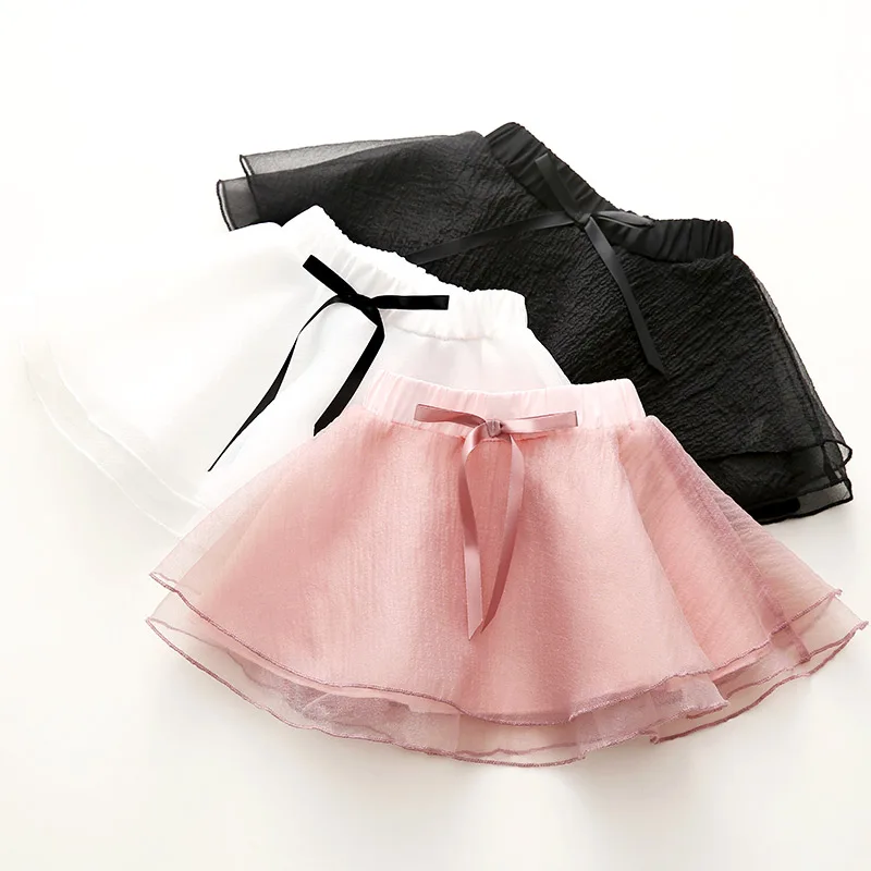 

Girls Tutu Skirts 2021 Spring Autumn Casual 2-8 9 10 Years Kids Baby Clothing School Dance Bow Lace Tulle Tutu Skirt For Girls