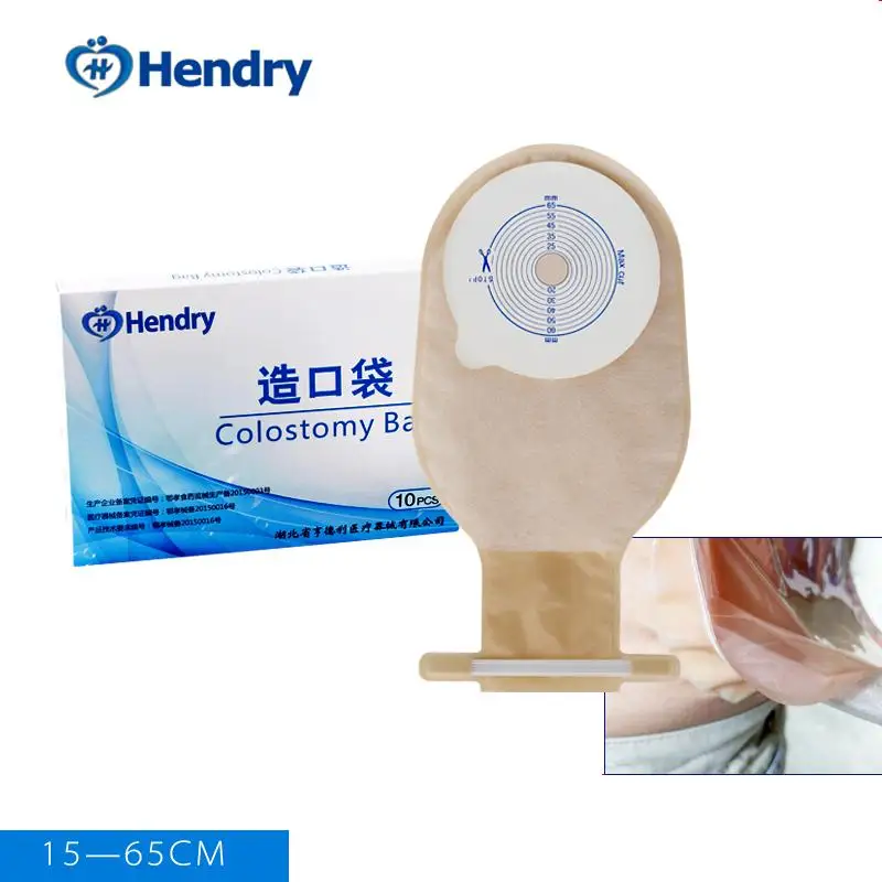 

10 pcs disposable Colostomy bags Stoma bags for stoma care surgery one system open feces collection fistula bag
