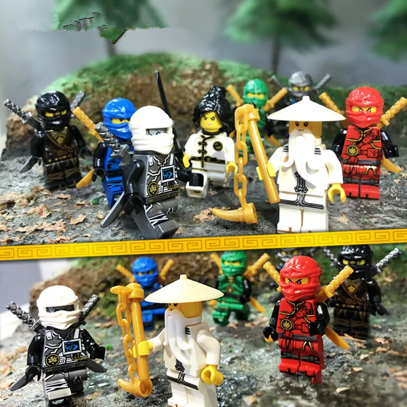 Compatible Legoings Ninjago Figures LIoyd Zane KAI JAY COLE ZANE Master Wu NYA Set 2019 New Ninjago Legings Minifigs toys set Compatible Legoings Ninjago Figures LIoyd Zane KAI JAY COLE ZANE Master Wu NYA Set 2019 New Ninjago Legings Minifigs toys set