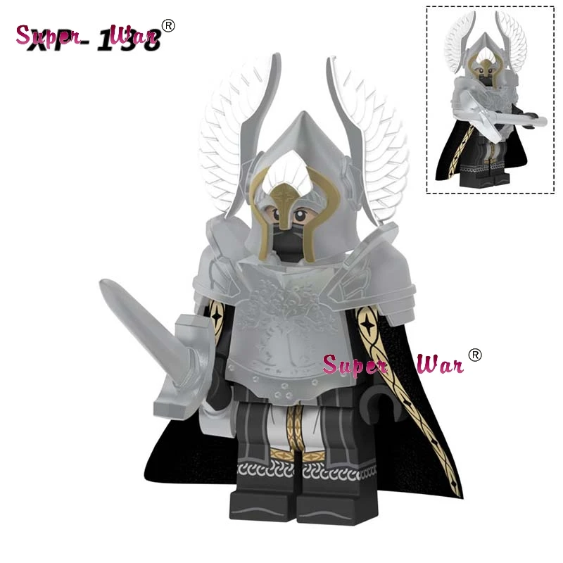 

Single Gondor Fountain Guard Sword Lancers Game of Thrones Action Medieval Archers Series building blocks toys