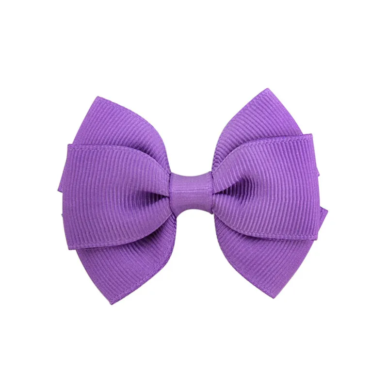 UNTAMED приблизительно 2,6 дюйма корсажная лента галстук-бабочка для женщин заколка для волос ручной работы с бантом для девочек детские заколки для волос аксессуары для волос - Цвет: 05 Violet