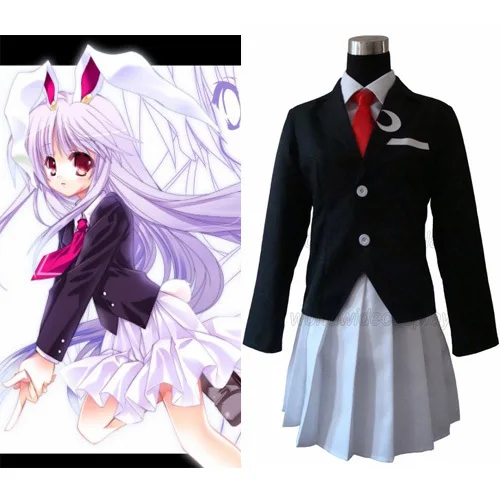 Бесплатная доставка Touhou Project Reisen Udongein Inaba карнавальный костюм на заказ Хэллоуин и