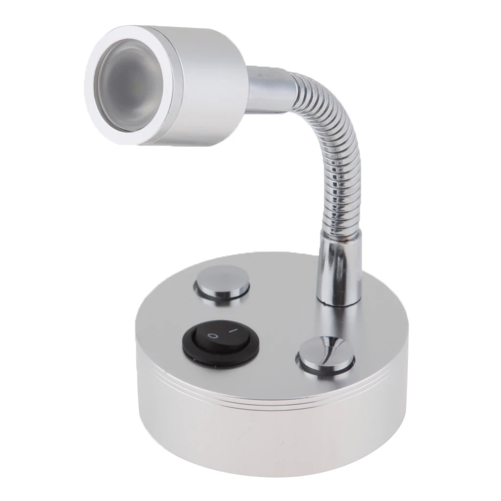 1W 12V Gooseneck LED Reading Light for Home RV Camper Marine Boat Motorhome de luz de lectura conduit une lampe de lecture