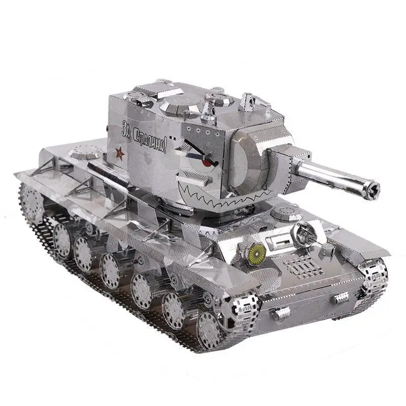 MU 3D металлическая нано головоломка война 2 Россия KV 2 модель танка DIY 3D лазерная резка сборка Пазлы игрушки настольные украшения подарок для аудита|3d laser cut|nano puzzlemetal nano puzzle | АлиЭкспресс