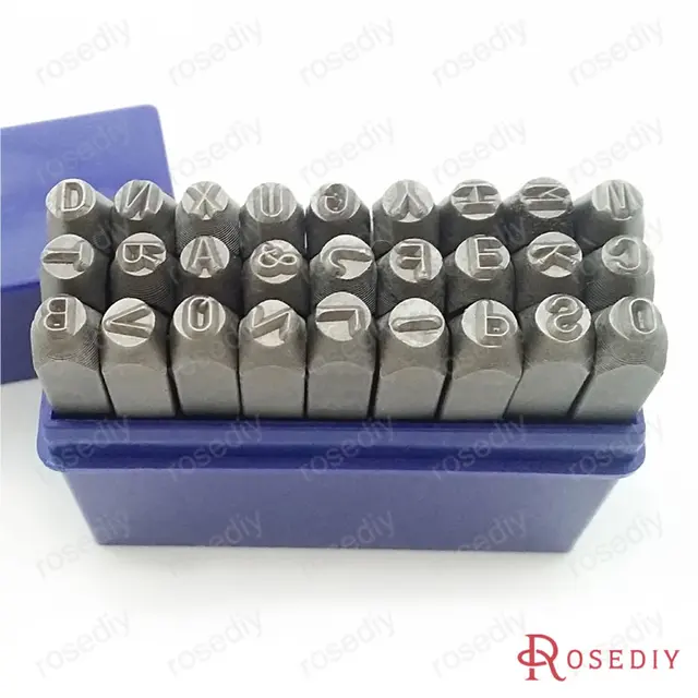 29490 1 set letter height 3mm steel punch letter stamping tool diy letter punch