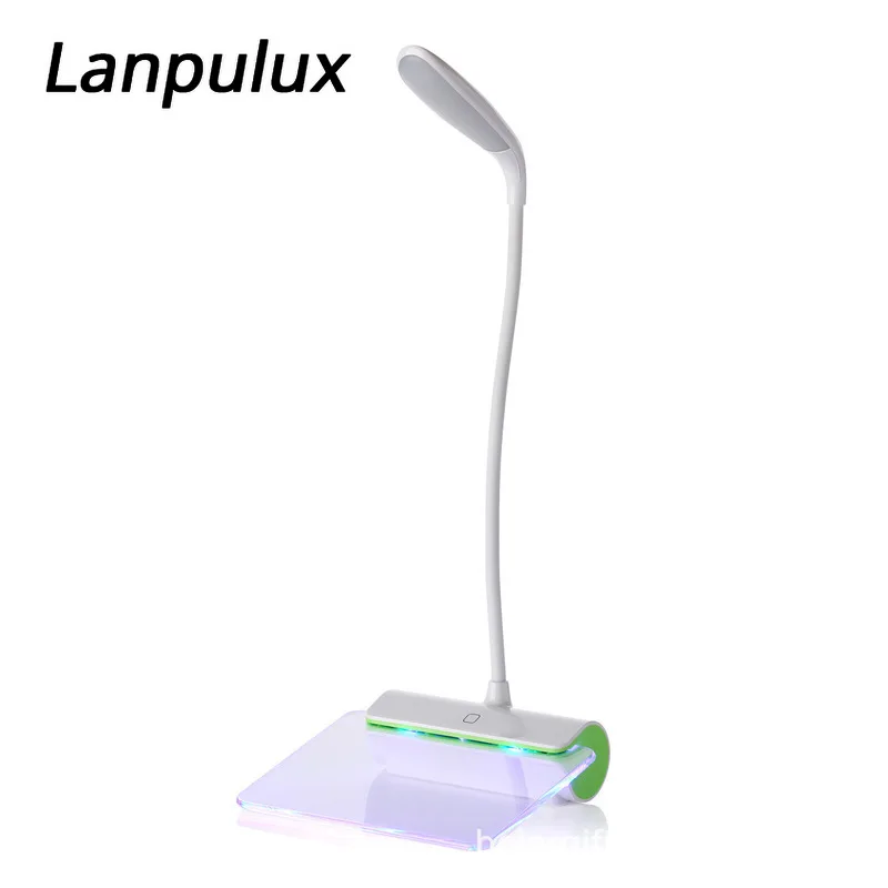 Lanpulux настольная лампа для защиты глаз доска сообщений ночник с ручкой чтения